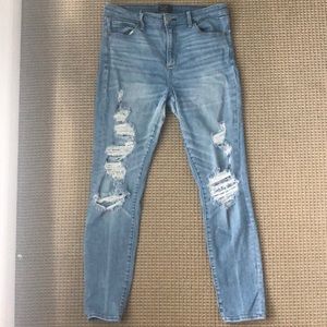 Simone High Rose Super Skinny Distressed Jeans